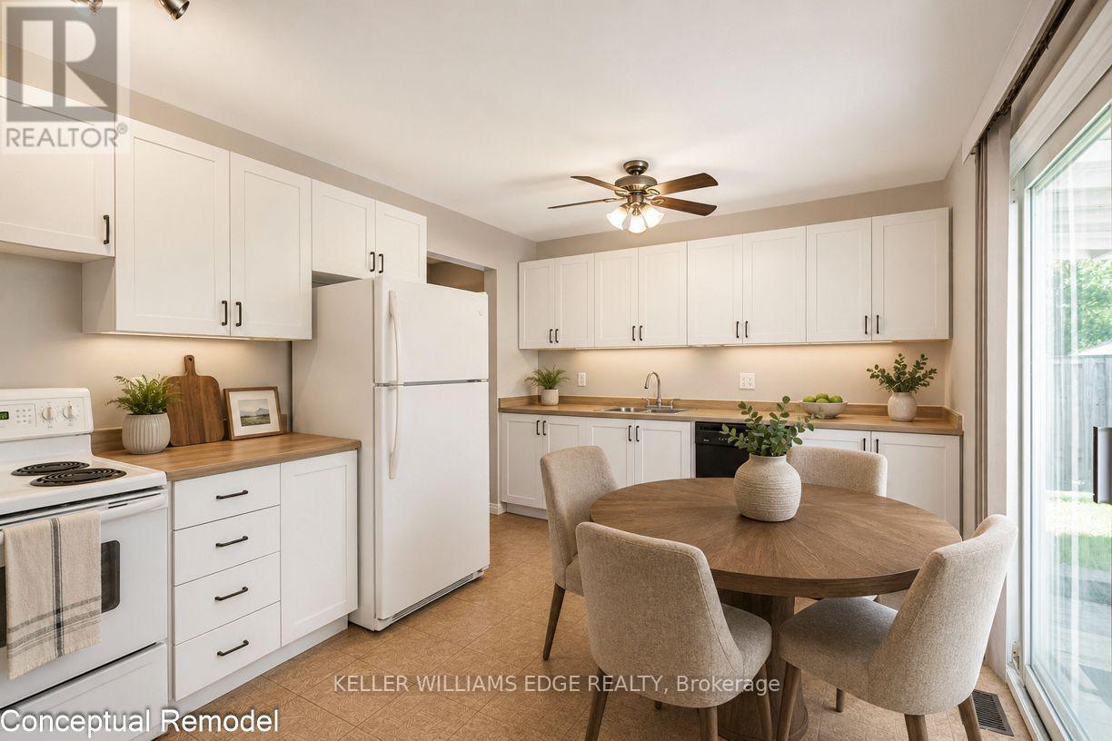 Virtual remodel of kitchen - 2138 Falmouth Terrace, Burlington, ON - Indoor Photo Showing Kitchen
