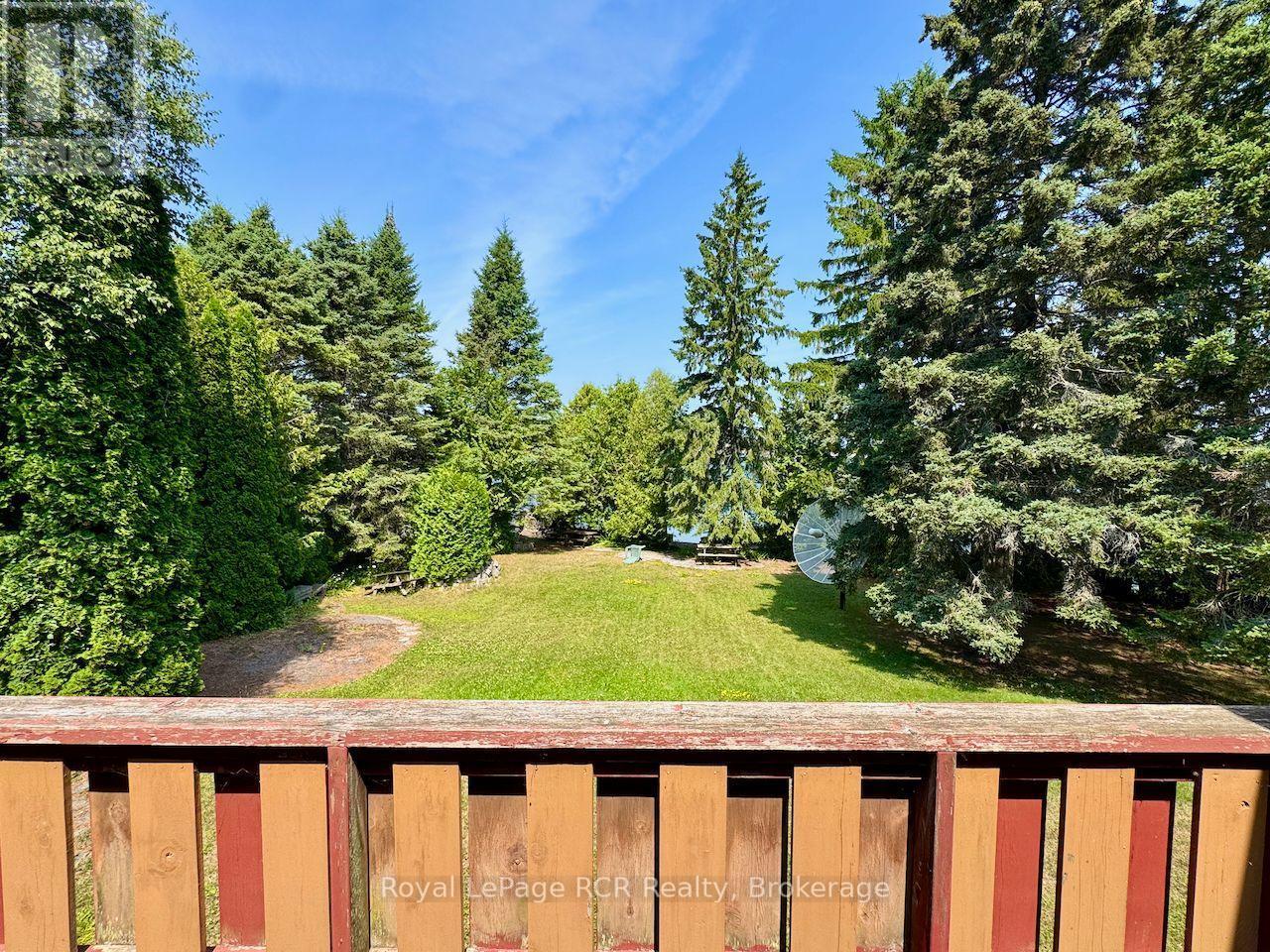 Elevated deck with water view (if trees cleared). - 2 William Street, Northern Bruce Peninsula, ON - Outdoor