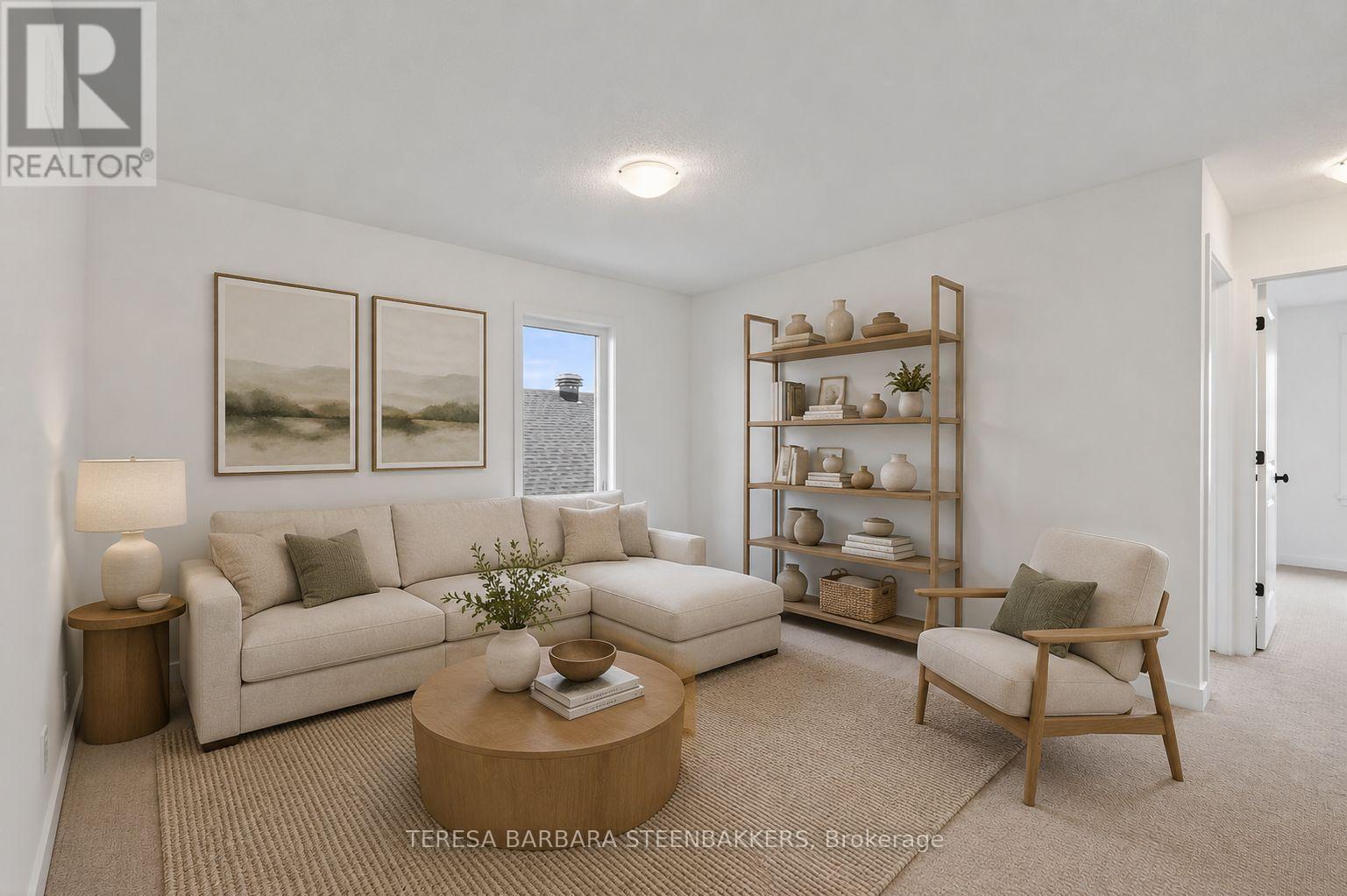 Virtually staged Family Room - 1164 Bronze Avenue, Clarence-Rockland, ON - Indoor Photo Showing Living Room