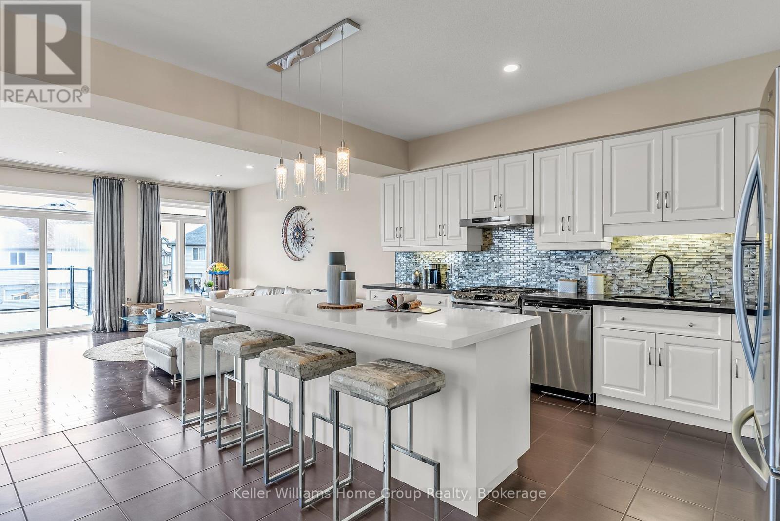 17 Dudley Drive, Guelph (Kortright East), ON - Indoor Photo Showing Kitchen With Stainless Steel Kitchen With Upgraded Kitchen