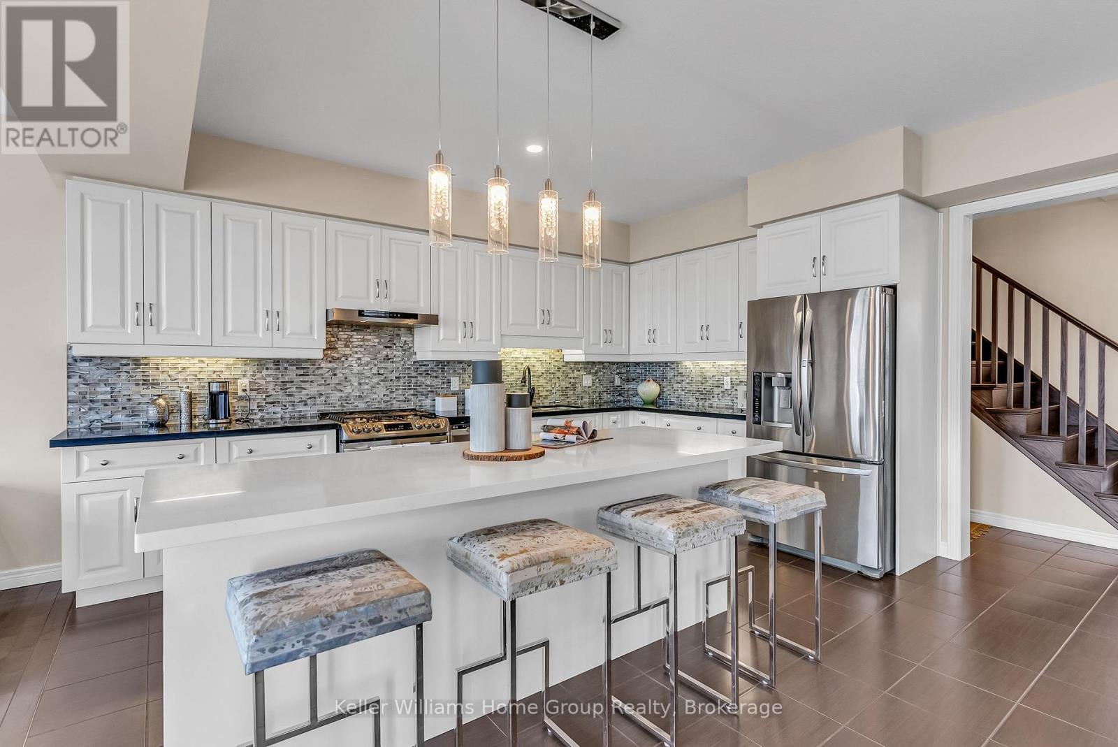 17 Dudley Drive, Guelph (Kortright East), ON - Indoor Photo Showing Kitchen With Stainless Steel Kitchen With Upgraded Kitchen