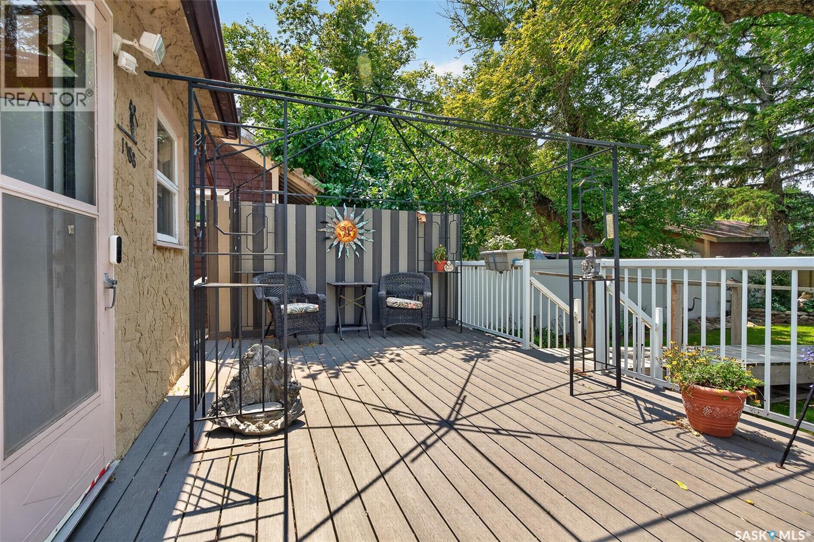 1188 2Nd Avenue Ne, Moose Jaw, SK - Outdoor With Deck Patio Veranda With Exterior