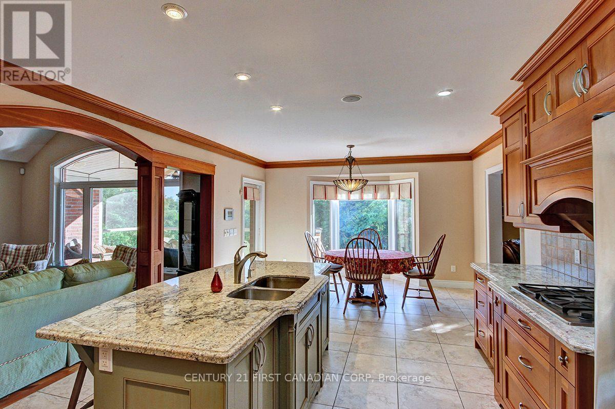 581 Plane Tree Drive, London North (North R), ON - Indoor Photo Showing Kitchen With Double Sink