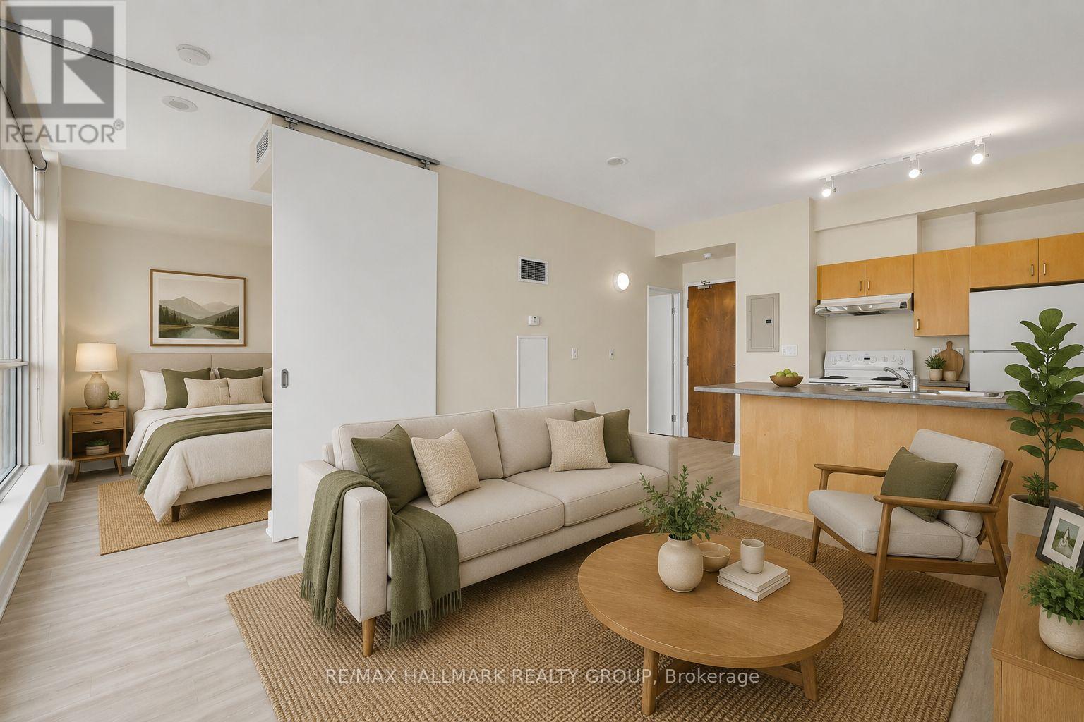 Virtually Staged - 210 - 180 York Street, Ottawa, ON - Indoor Photo Showing Living Room