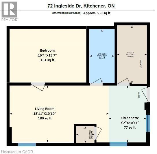 Plan - 72 Ingleside Drive Unit# Lower, Kitchener, ON - Other