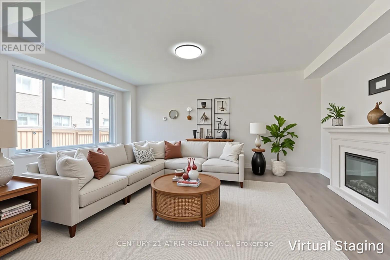 134 Fallharvest Way, Whitchurch-Stouffville, ON - Indoor Photo Showing Living Room With Fireplace