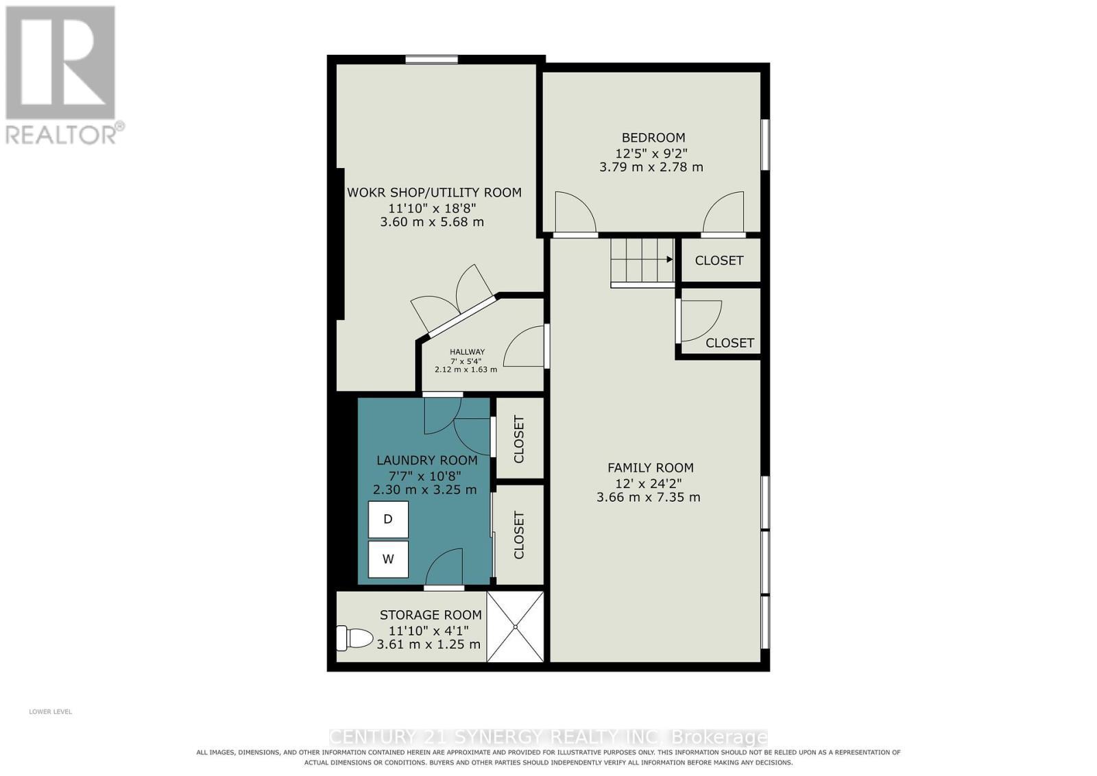 Basement floor plan. Toilet/shower not plumbed in. - 5 Queen Street, Smiths Falls, ON - Other