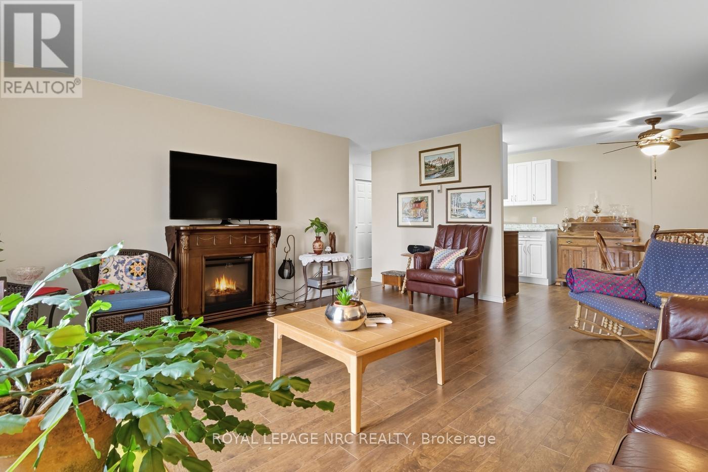 505 - 264 Grantham Avenue, St. Catharines (Carlton/Bunting), ON - Indoor Photo Showing Living Room With Fireplace