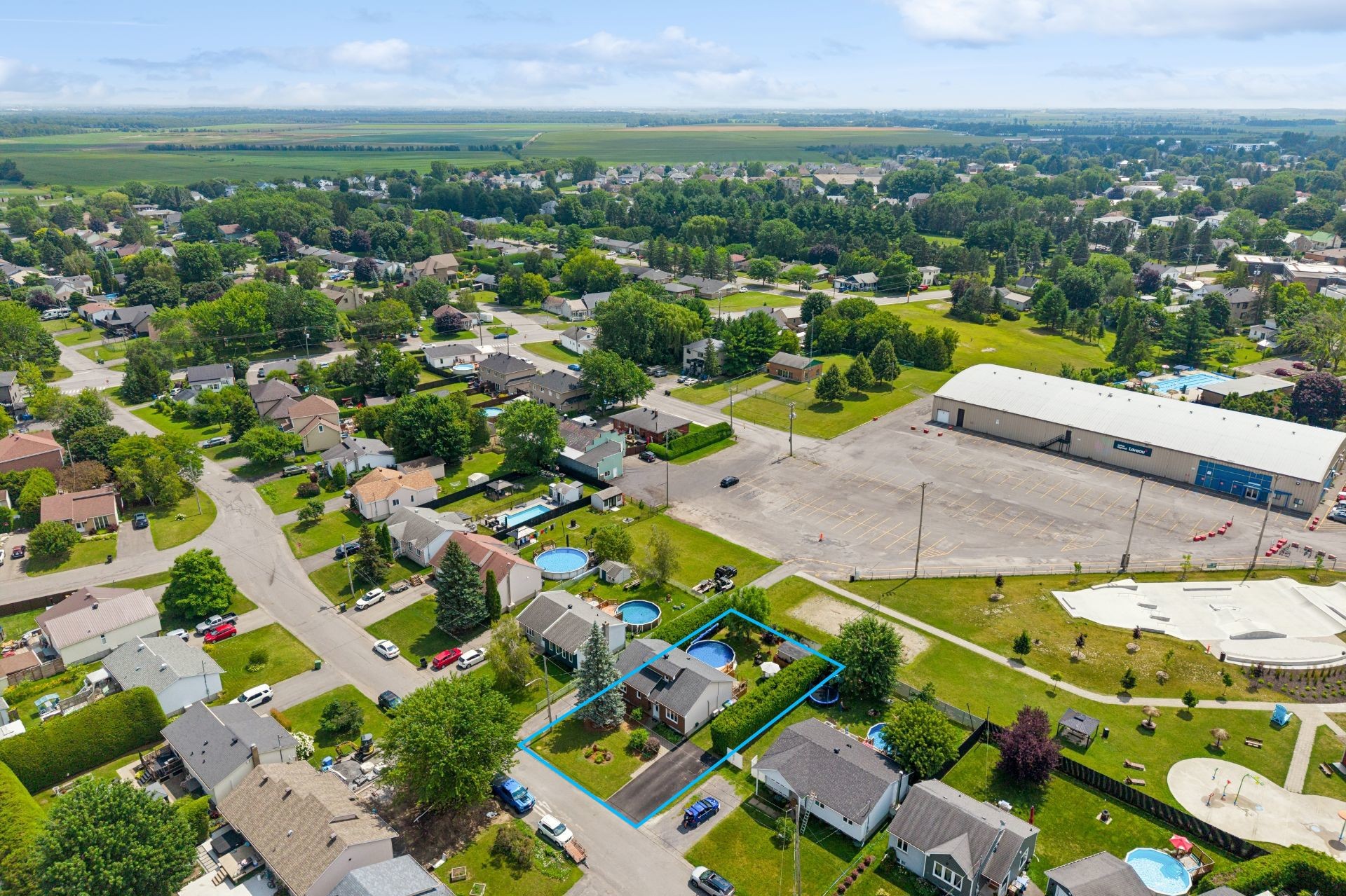 Aerial View - 111 Rue Forget, Napierville, QC - Outdoor With View