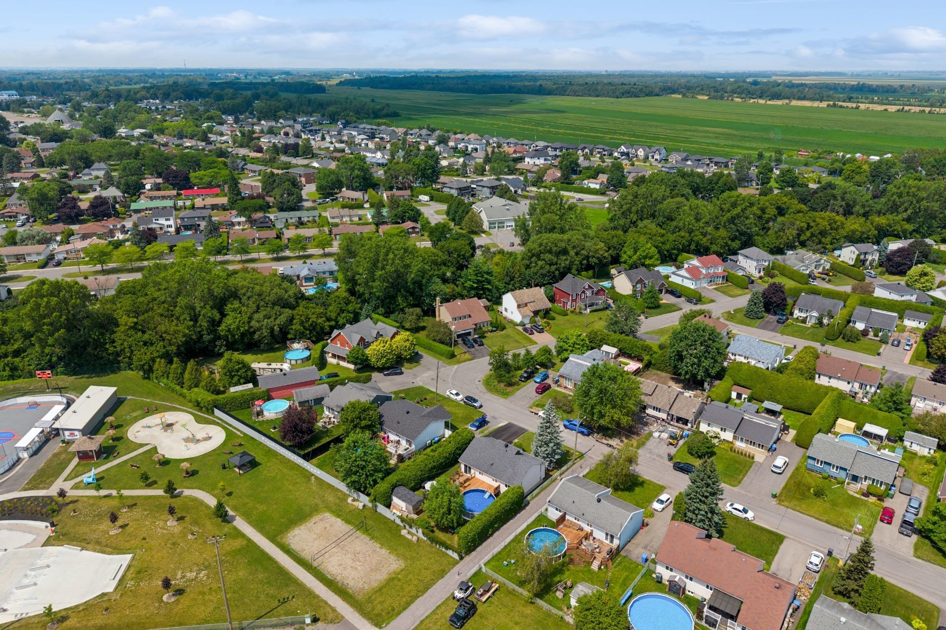 Aerial View - 111 Rue Forget, Napierville, QC - Outdoor With View