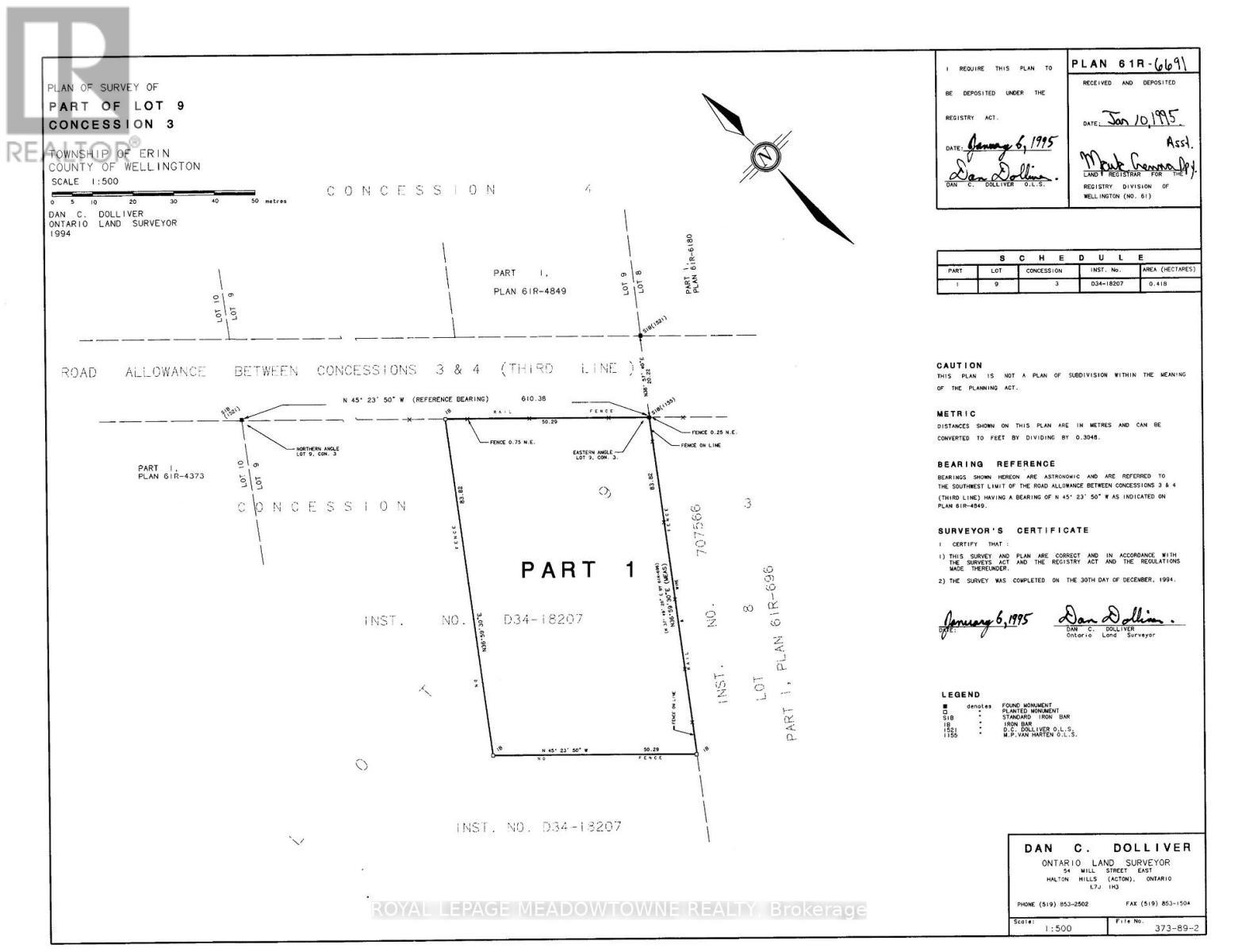Lot 9 Third Line Erin 1.03 Acre Building Lot - 5224 Third Line, Erin, ON