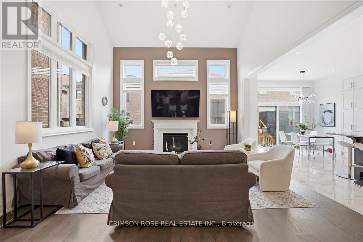 1467 Everest Crescent, Oakville, ON - Indoor Photo Showing Living Room With Fireplace