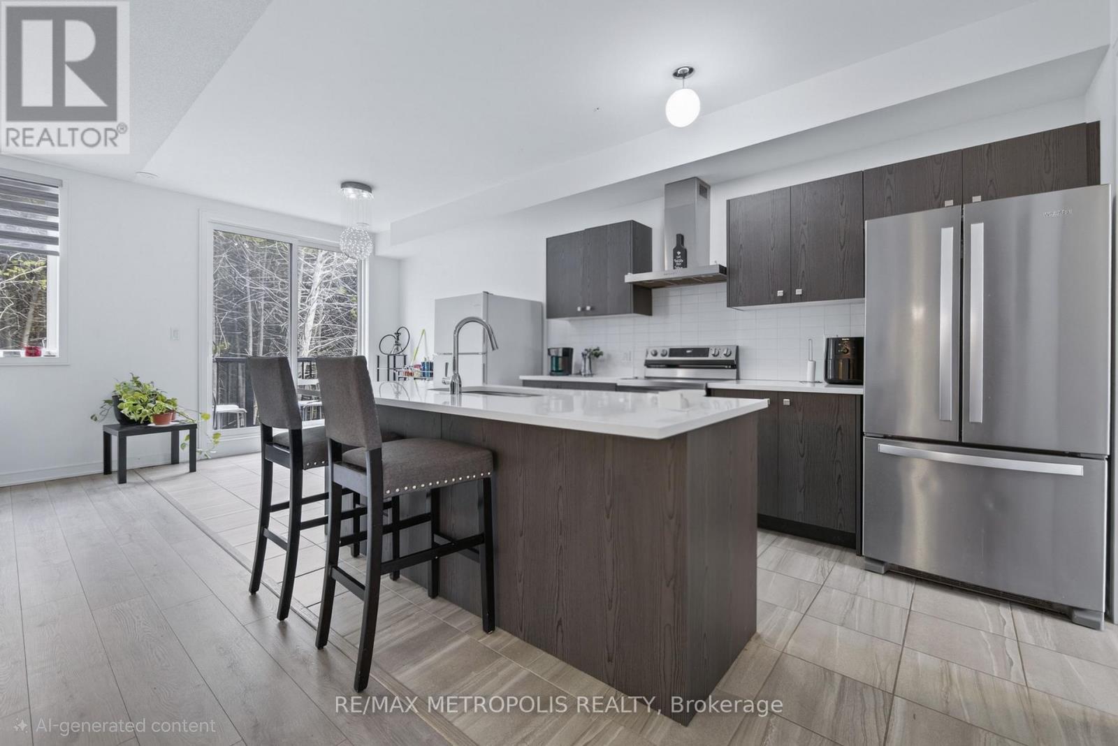 132 Blue Forest Crescent, Barrie, ON - Indoor Photo Showing Kitchen With Stainless Steel Kitchen With Upgraded Kitchen
