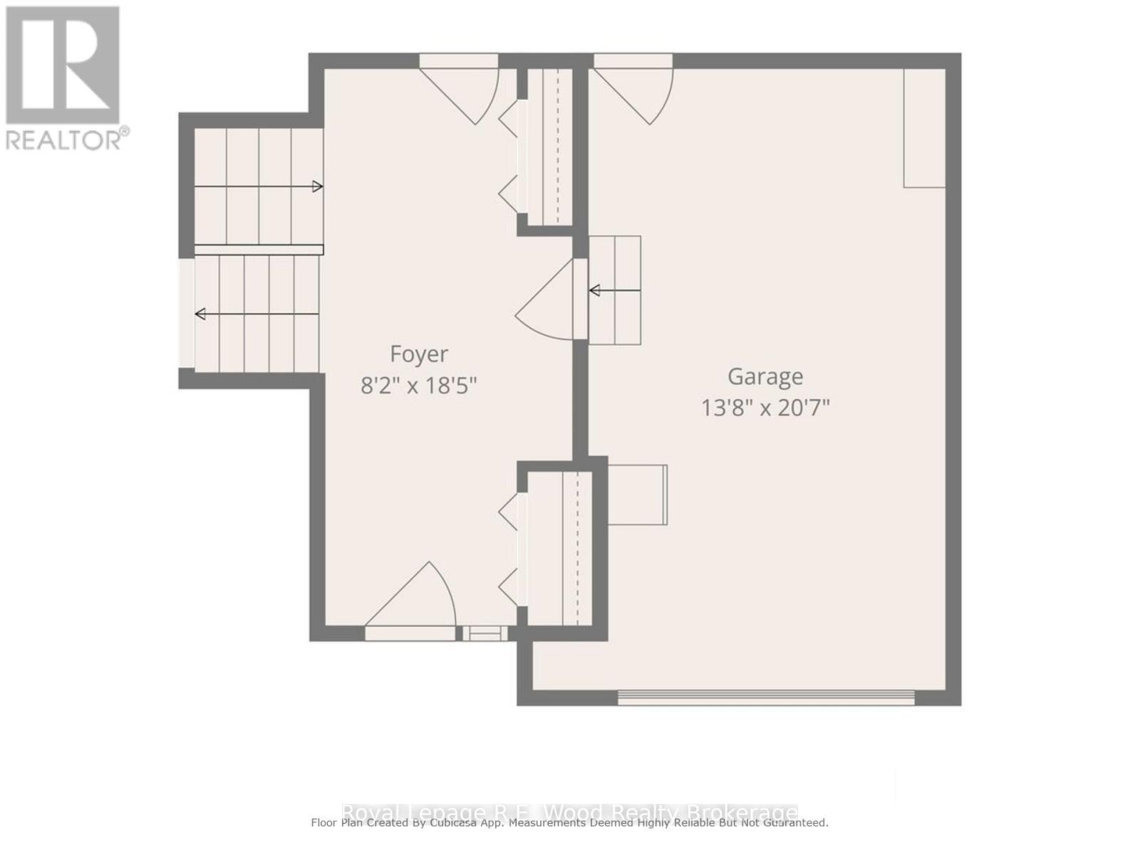 Entrance & Garage floorplan - 48 Allen Street, Tillsonburg, ON - Other