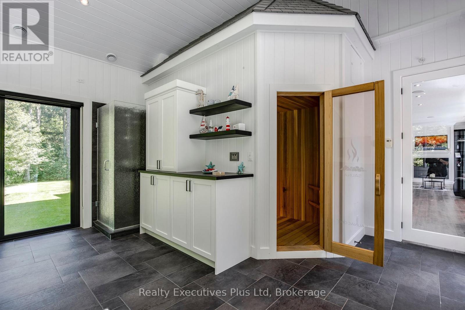 Shower & Sauna - 27 Kingfisher Crescent, Tiny, ON - Indoor Photo Showing Other Room