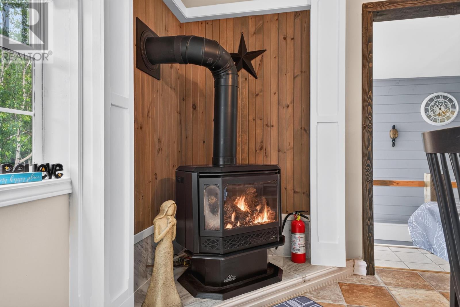 4395 Malagash Road, Malagash, NS - Indoor With Fireplace