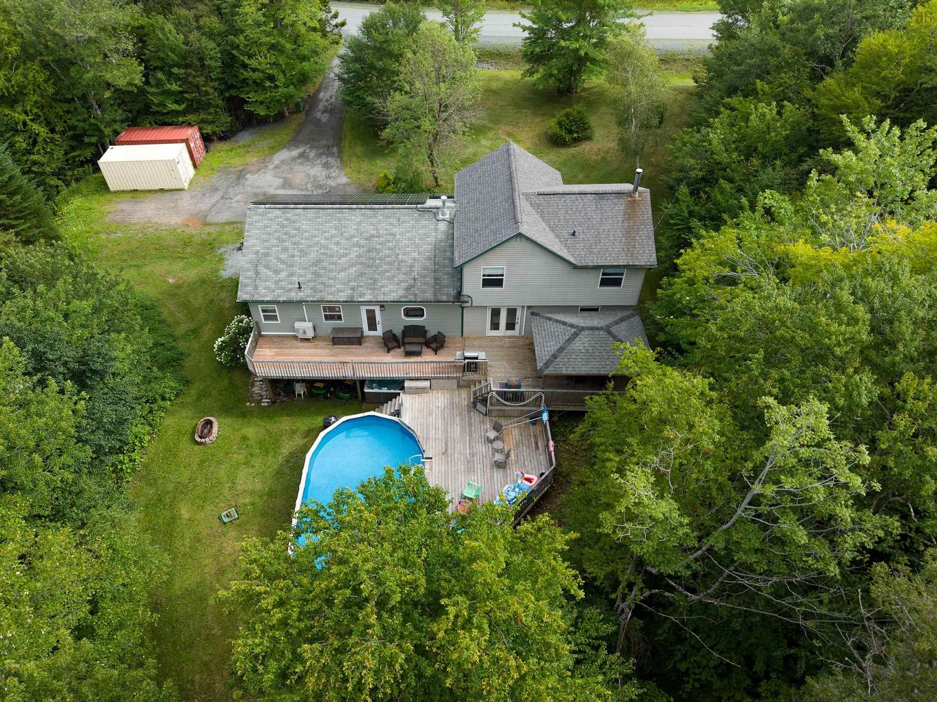 10 Sylvania Terrace, Hammonds Plains, NS - Outdoor With Above Ground Pool With Deck Patio Veranda