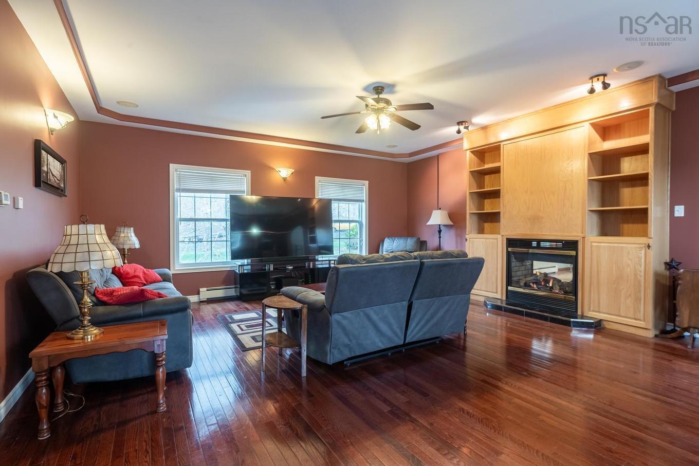 10 Sylvania Terrace, Hammonds Plains, NS - Indoor Photo Showing Living Room With Fireplace