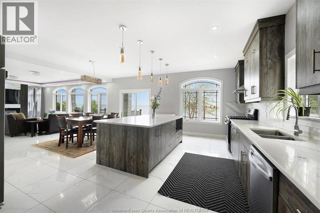 300 Shoreview Circle, Windsor, ON - Indoor Photo Showing Kitchen With Double Sink With Upgraded Kitchen