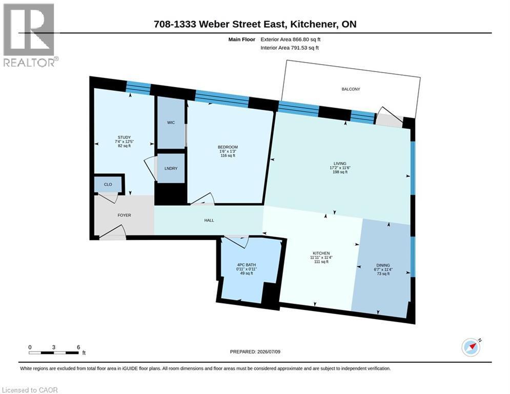 Floor plan - 1333 Weber Street E Unit# 708, Kitchener, ON - Other
