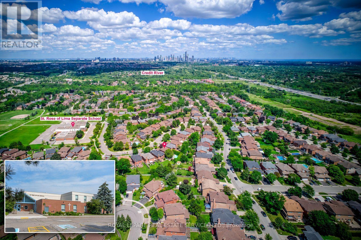 Reputable St. Rose of Lima School just door steps - 4544 The Gallops, Mississauga, ON - Outdoor With View