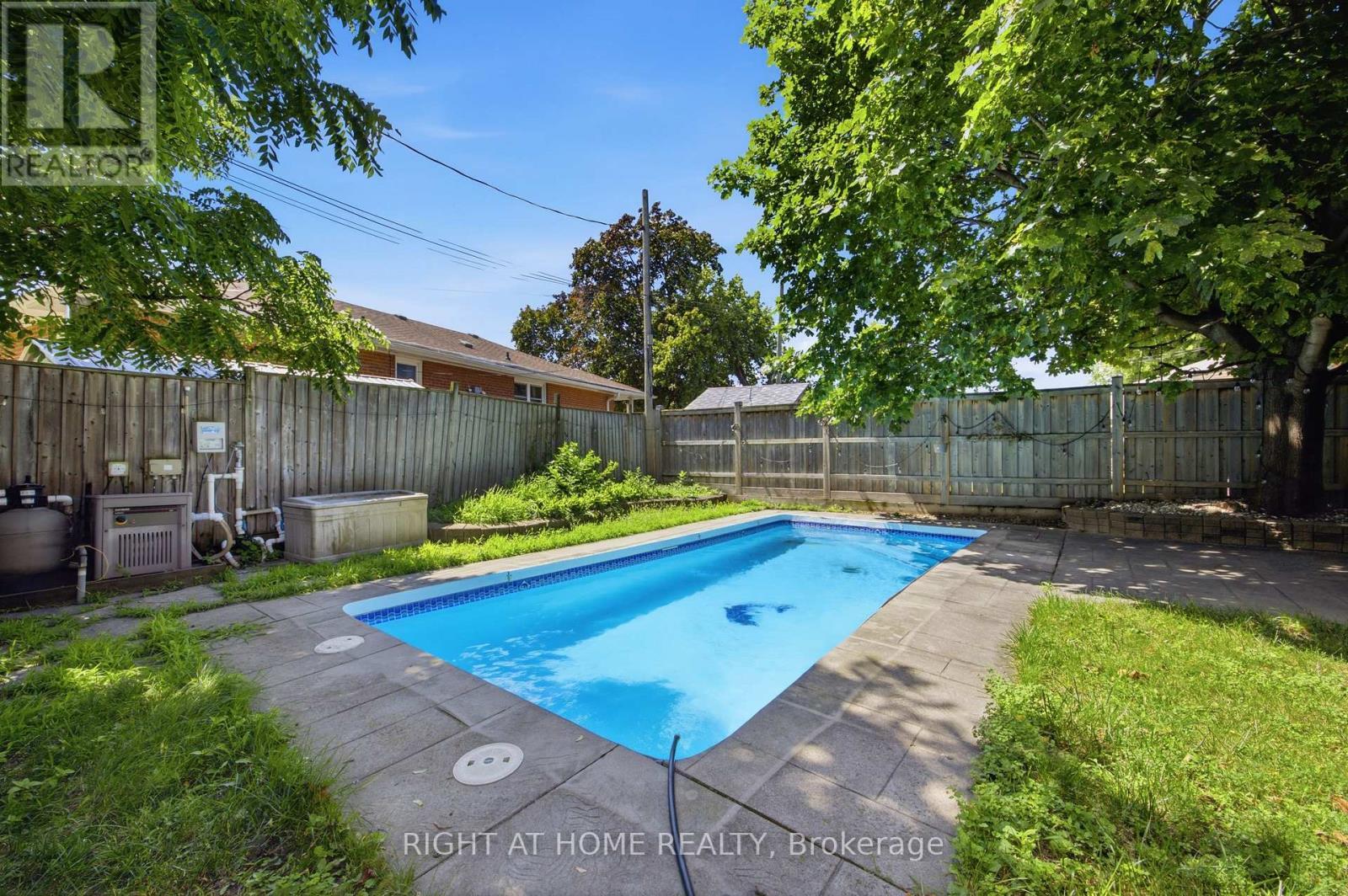 45 Faversham Crescent, Toronto, ON - Outdoor With In Ground Pool With Backyard