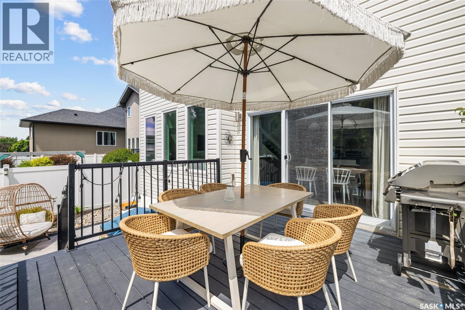 5196 Aviator Crescent, Regina, SK - Outdoor With Deck Patio Veranda With Exterior