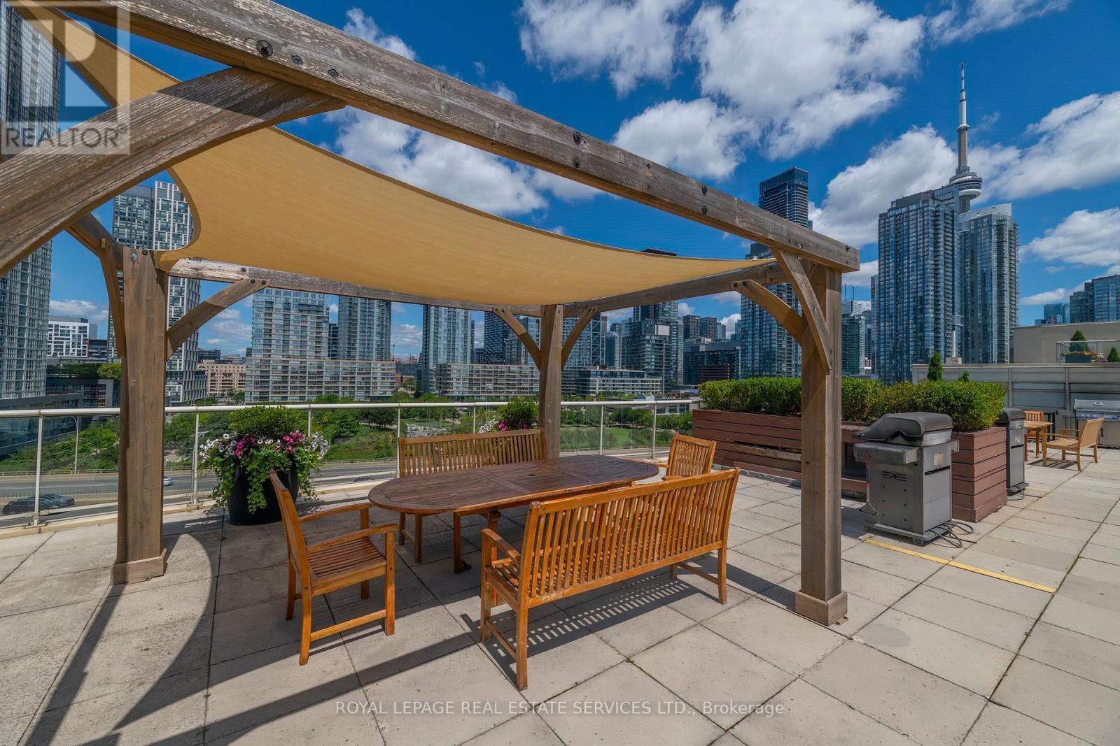 Rooftop Terrace - 707 - 550 Queens Quay W, Toronto, ON - Outdoor With Deck Patio Veranda