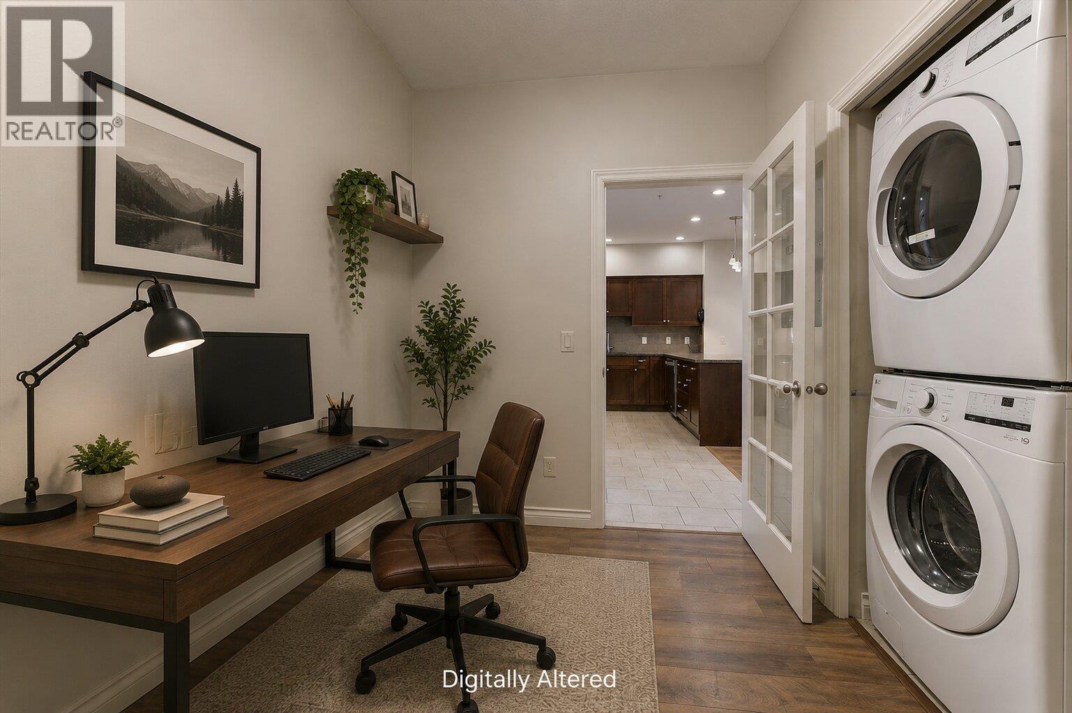 Digitally Altered Den - 3842 Old Okanagan Highway Unit# 4205, West Kelowna, BC - Indoor Photo Showing Laundry Room