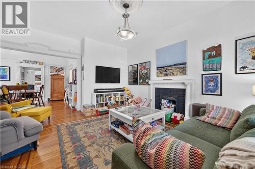148 Markland Street, Hamilton, ON - Indoor Photo Showing Living Room With Fireplace