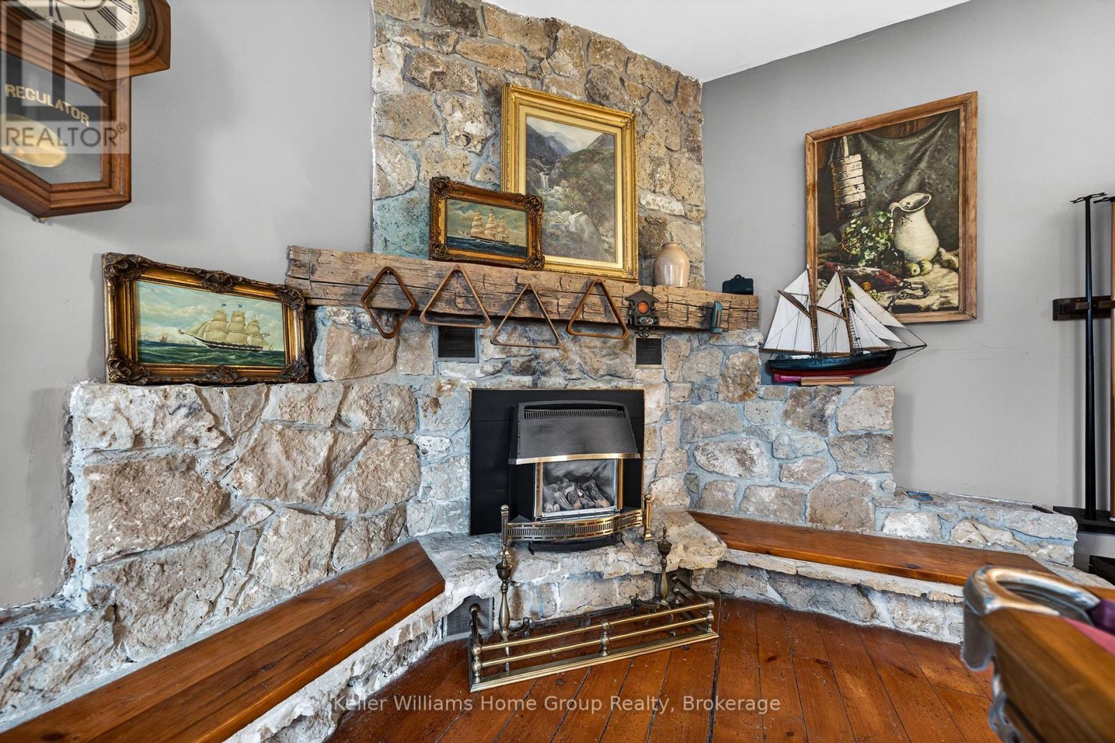 768 Bon Accord Street, Centre Wellington (Fergus), ON - Indoor With Fireplace