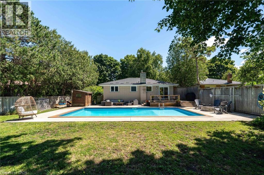 581 Glendene Crescent, Waterloo, ON - Outdoor With In Ground Pool With Backyard