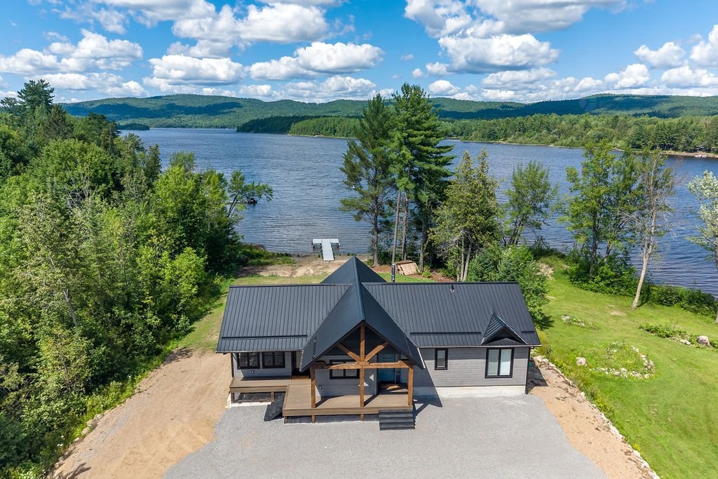 Photo aérienne - 219 Ch. Tripp, Sheenboro, QC - Outdoor With Body Of Water With Deck Patio Veranda With View
