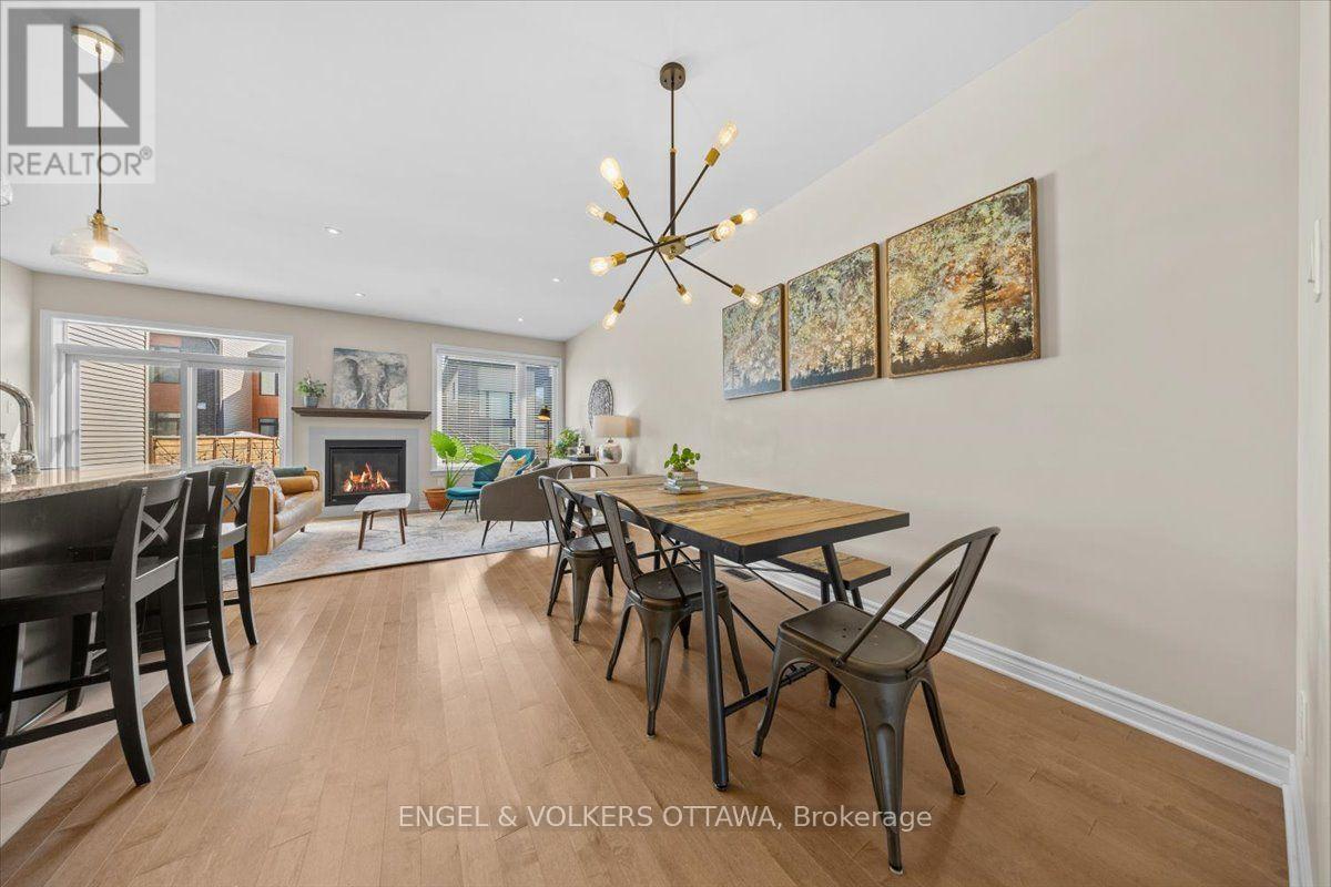 556 Triangle Street, Ottawa, ON - Indoor Photo Showing Dining Room With Fireplace