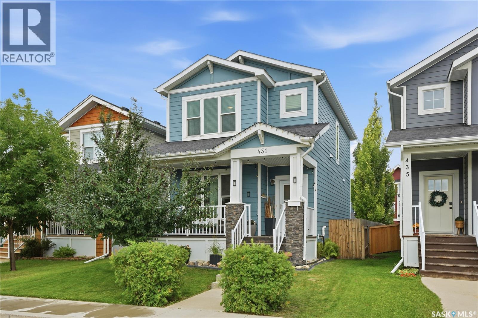431 Eaton Lane, Saskatoon, SK - Outdoor With Deck Patio Veranda With Facade
