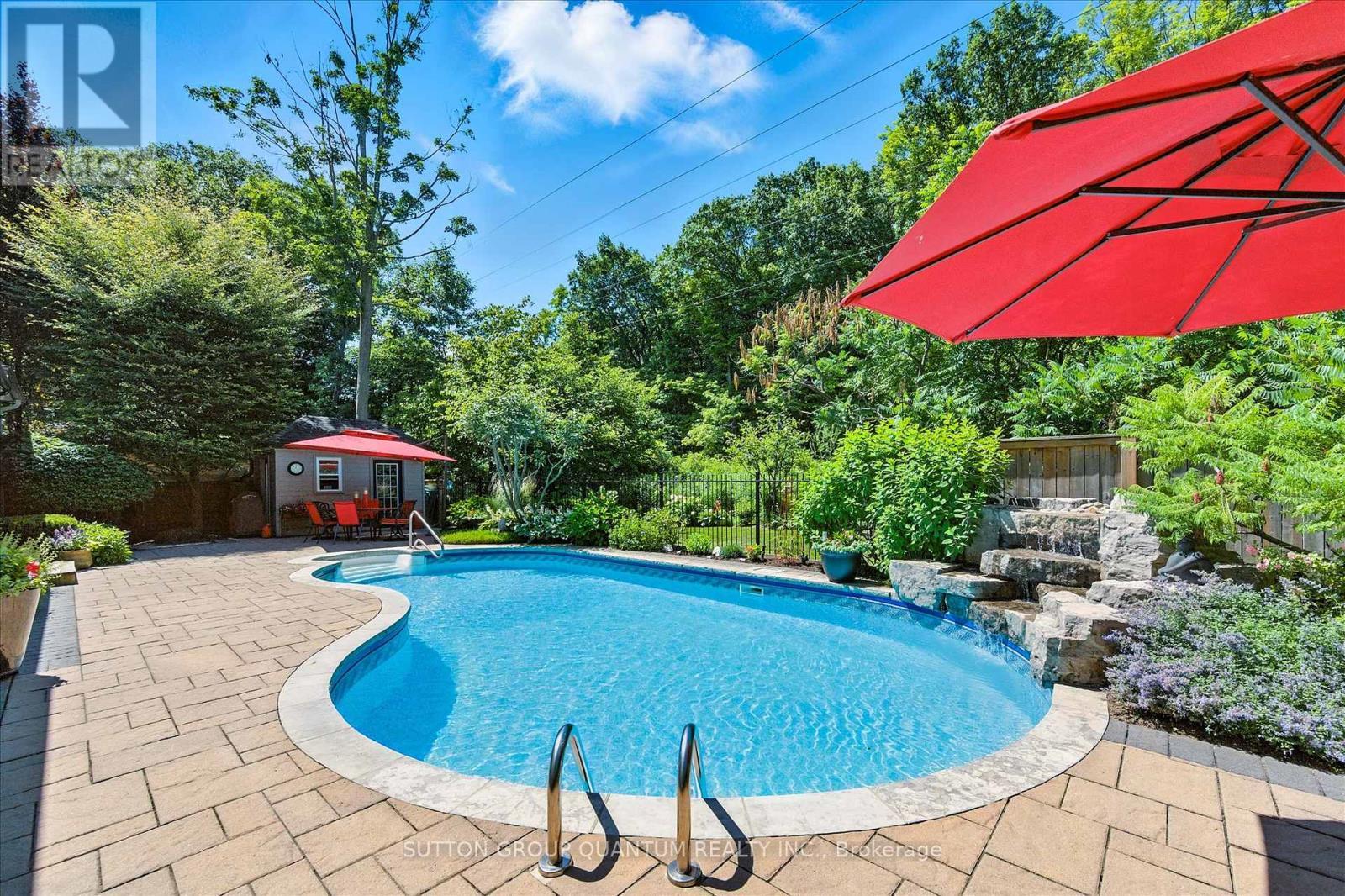 1109 Forestvale Drive, Burlington, ON - Outdoor With In Ground Pool With Deck Patio Veranda With Backyard
