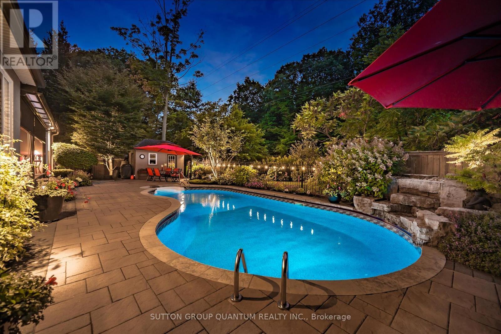 1109 Forestvale Drive, Burlington, ON - Outdoor With In Ground Pool With Backyard