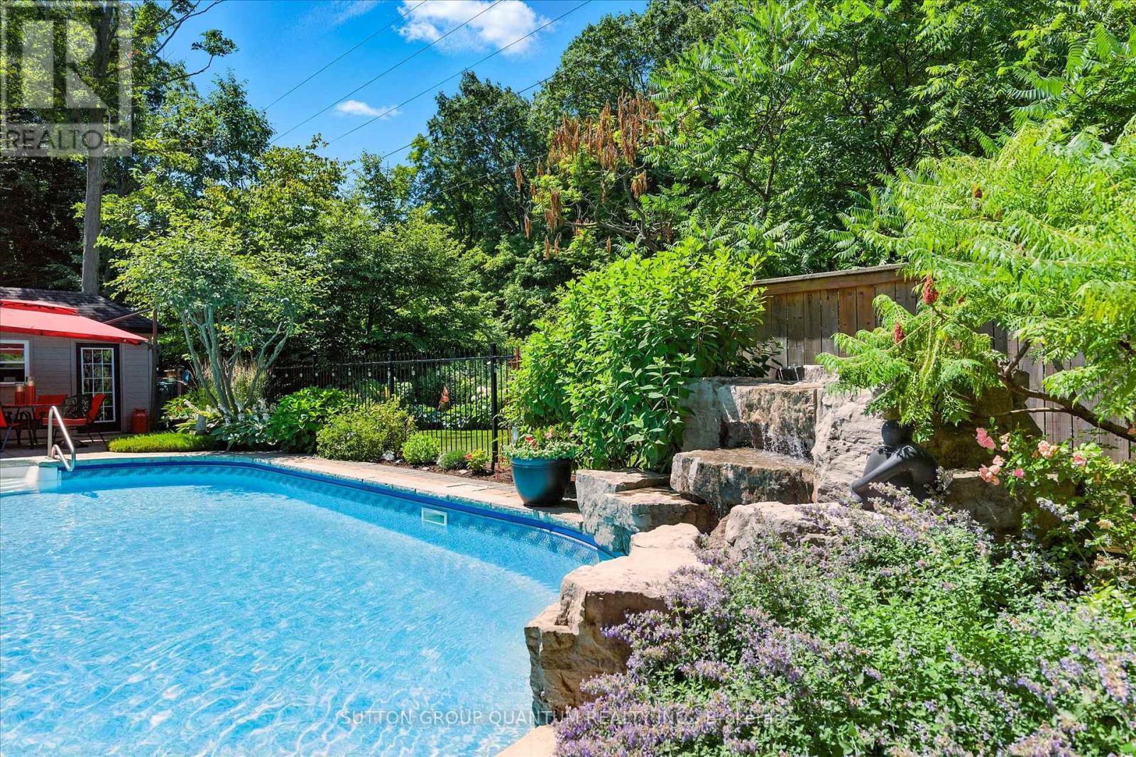 1109 Forestvale Drive, Burlington, ON - Outdoor With In Ground Pool With Backyard