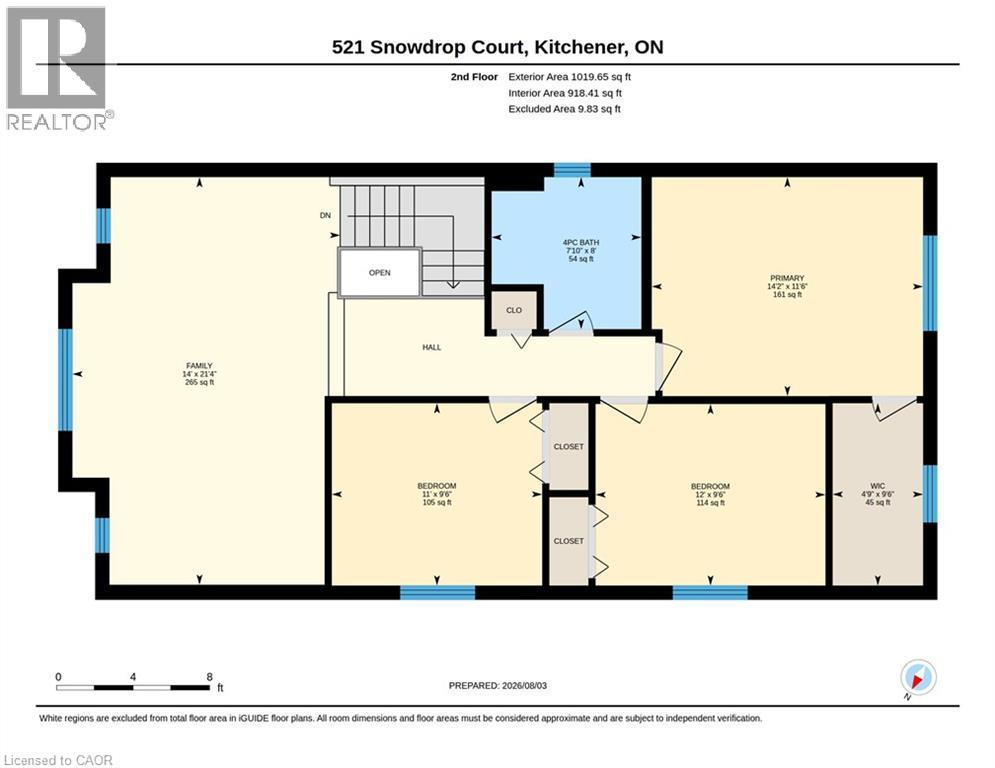 Floor plan as per IGUIDE - 521 Snowdrop Court, Kitchener, ON - Other