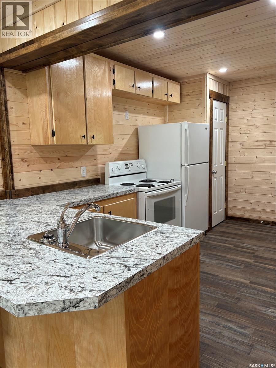 Thompson Acreage, Canwood Rm No. 494, SK - Indoor Photo Showing Kitchen With Double Sink