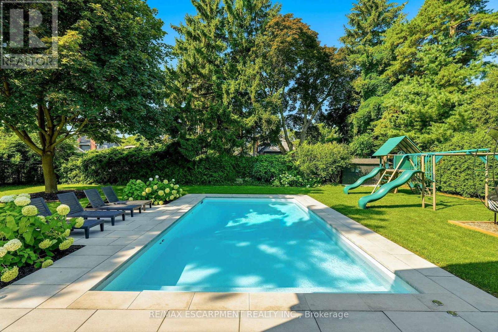 940 Gorton Avenue, Burlington, ON - Outdoor With In Ground Pool With Backyard