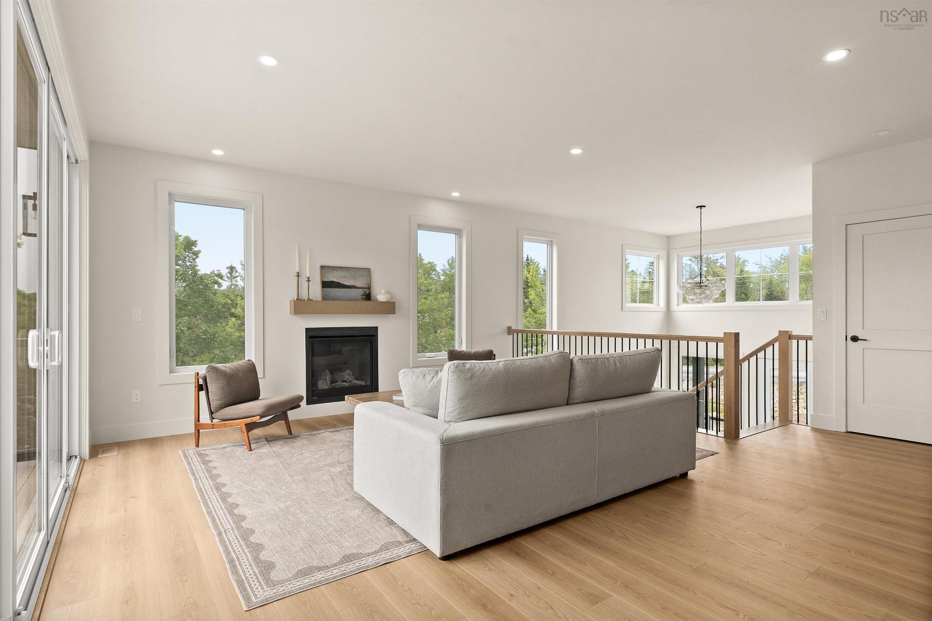 137 Parish Street, Fall River, NS - Indoor Photo Showing Living Room With Fireplace