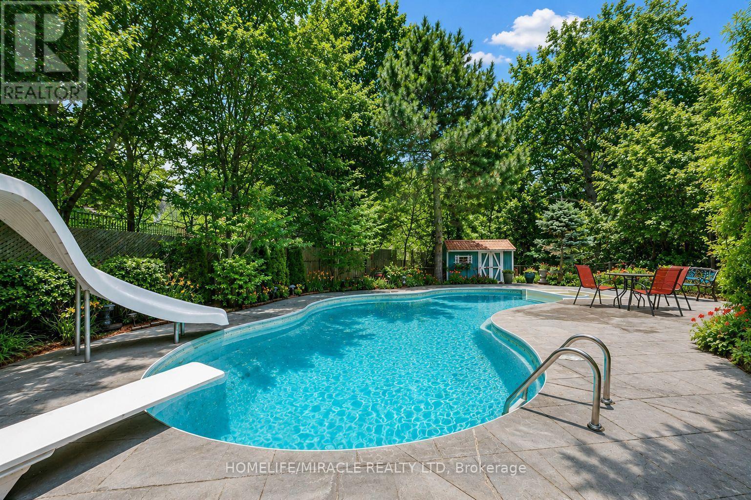 2023 Jacamar Court, Mississauga, ON - Outdoor With In Ground Pool With Deck Patio Veranda