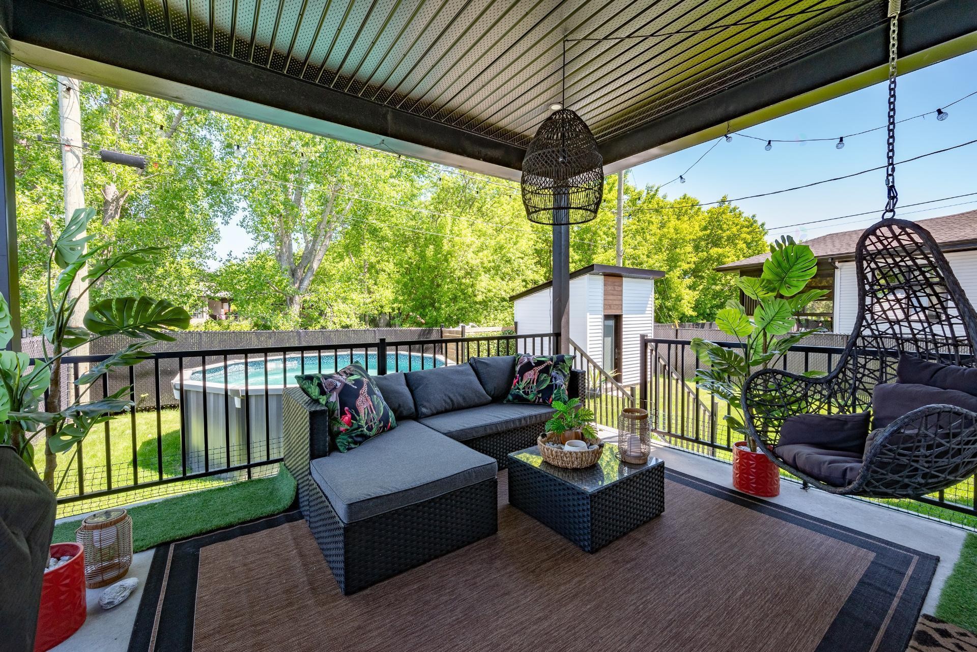 Terrasse - 17 Place De La Rive, Saint-Mathieu, QC - Outdoor With Deck Patio Veranda With Exterior