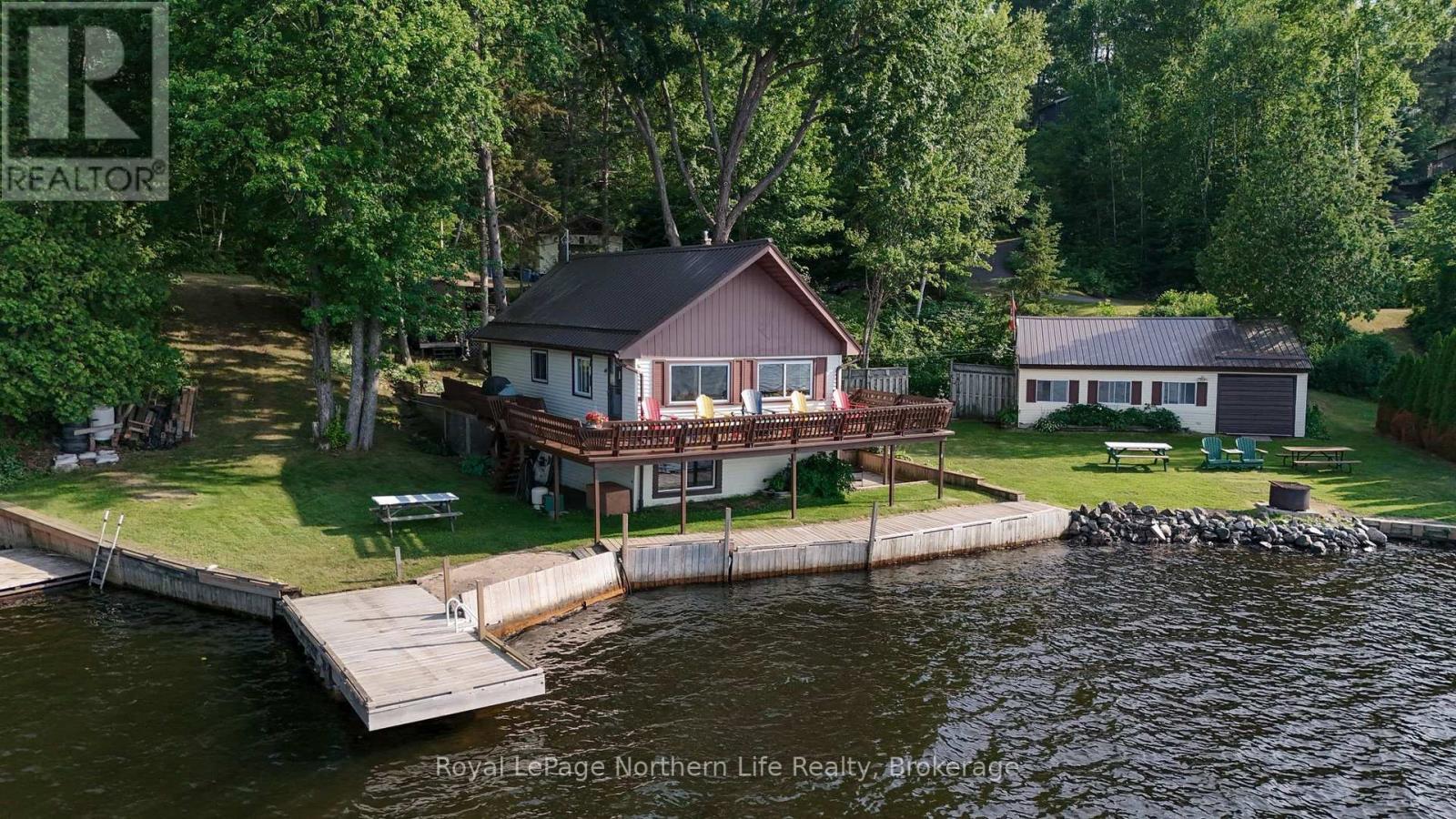 216 Green Road, Callander, ON - Outdoor With Body Of Water With Deck Patio Veranda