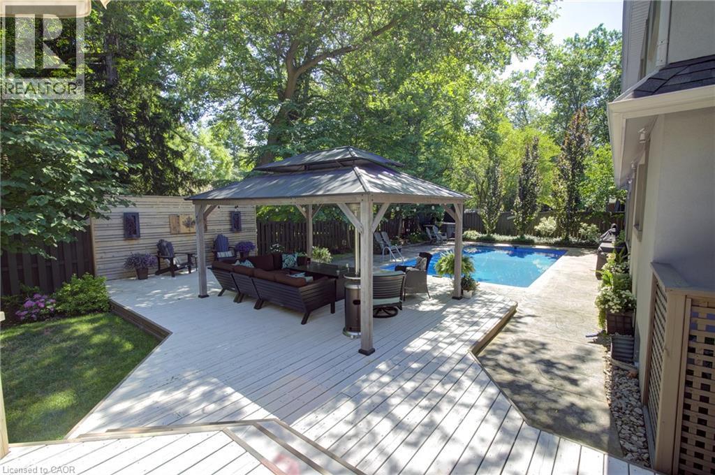 1391 Queen Victoria Avenue, Mississauga, ON - Outdoor With In Ground Pool With Deck Patio Veranda With Backyard