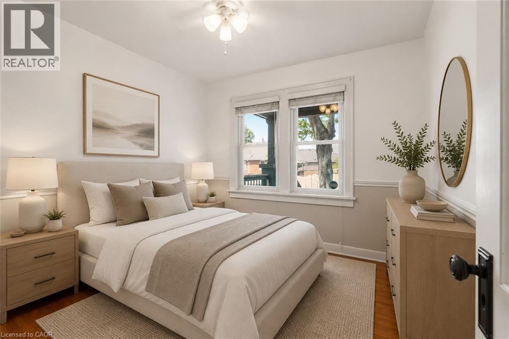 virtually staged - 96 Paling Avenue, Hamilton, ON - Indoor Photo Showing Bedroom