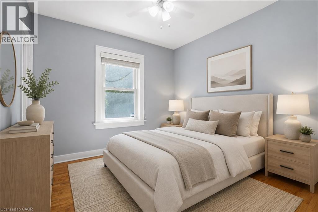 virtually staged - 96 Paling Avenue, Hamilton, ON - Indoor Photo Showing Bedroom
