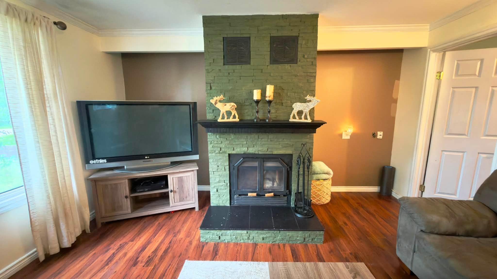 64 Maple Street, Thunder Bay, ON - Indoor Photo Showing Living Room With Fireplace