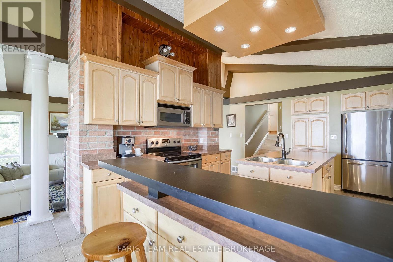 1787 Champlain Road, Tiny, ON - Indoor Photo Showing Kitchen With Double Sink